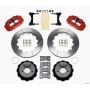 Wilwood 140-11964-R Narrow Superlite 6R Front Hat Kit 14.00in Red 93-96 Mazda RX7