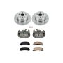 PowerStop KCOE2564 OE Stock Replacement Low-Dust Ceramic Brake Pad, Rotor and Caliper Kit