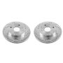 PowerStop JBR1509XPR PowerStop Evolution Performance Drilled, Slotted & Plated Brake Rotor Pair