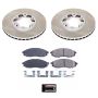 PowerStop SC1176 Semi-Coated Rotor and Low-Dust Ceramic Brake Pad Kit