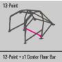 Cusco Mitsubishi Lancer Roll Cage CZ4A Dash Through 2 Passenger Works 13P Safety 21