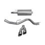 CORSA Performance 14837 Corsa 15-20 Ford F-150 5.0L V8 (Super Crew Cab) Polished Sport Single Side Dual 4in Tips CB Exhaust