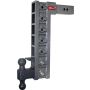 GEN-Y Hitch GH-627 Gen-Y Mega Duty 2.5in Shank 18in Drop 21K Hitch w/GH-061 Dual-Ball/Pintle Lock/Stabilizer Kit