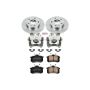 PowerStop KCOE3129 OE Stock Replacement Low-Dust Ceramic Brake Pad, Rotor and Caliper Kit