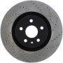 Stoptech 128.62124L Drilled Sport Brake Rotor
