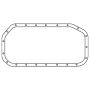 Cometic Gasket C4796-062 BMW M10B18/M10B20/S14B20 .062in Fiber Oil Pan Gasket - Upper
