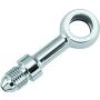TwinPower 035955 Twin Power Chrome Brake Fitting 3/8 Inch X AN3 Straight Banjo Adaptor