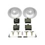 PowerStop ESK620 Genuine Geomet Coated Rotors, ECE-R90 Brake Pads + Hardware Kit