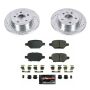 PowerStop K8488 Z23 Daily Driver Carbon-Fiber Ceramic Brake Pad and Drilled & Slotted Rotor Kit