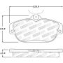 Stoptech 305.05420 Street Select Brake Pads - Front/Rear