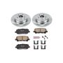 PowerStop KOE4685 OE Stock Replacement Low-Dust Ceramic Brake Pad and Rotor Kit