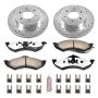 PowerStop K2138-36 Z36 Truck and SUV Carbon-Fiber Ceramic Brake Pad and Drilled & Slotted Rotor Kit