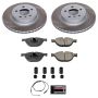 PowerStop SC7162 Semi-Coated Rotor and Low-Dust Ceramic Brake Pad Kit
