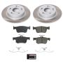 PowerStop SC8063 Semi-Coated Rotor and Low-Dust Ceramic Brake Pad Kit
