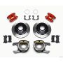 Wilwood 140-12212-DR D154 P/S P-B Kit Drilled-Red Small Ford 2.50in Offset