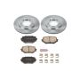 PowerStop KOE5109 OE Stock Replacement Low-Dust Ceramic Brake Pad and Rotor Kit