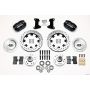 Wilwood 140-13378-D Dynapro Dust-Boot Front Kit 12.19in Drilled 74-80 Pinto/Mustang II Disc Spindle only