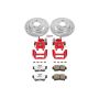 PowerStop KC1306A-26 Z26 Street Performance Ceramic Brake Pad, Drilled Slotted Rotor, and Caliper Kit