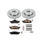PowerStop KOE864 OE Stock Replacement Low-Dust Ceramic Brake Pad and Rotor Kit
