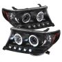 SPYDER 5008275 Projector Headlights - LED Halo - Black