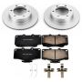 PowerStop CRK1233 Genuine Geomet Coated Rotor and Low-Dust Ceramic Brake Pad Kit