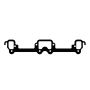 Cometic Gasket C5628-064 Cometic Chrysler LA V8 .064in ArmorCore Exhaust Manifold Gasket Set - With 4 BBL Carburetor