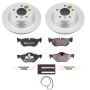 PowerStop ESK5687 Genuine Geomet Coated Rotors, ECE-R90 Brake Pads + Hardware Kit