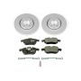 PowerStop ESK985 Genuine Geomet Coated Rotors, ECE-R90 Brake Pads + Hardware Kit