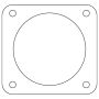 Cometic Gasket C14024 Cometic Subaru FA20D .060in AFM Throttle Body Gasket