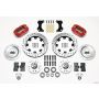 Wilwood 140-13346-DR Dynapro Dust-Boot Front Kit 12.19in Drilled-Red WWE ProSpindle