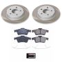 PowerStop SC5309 Semi-Coated Rotor and Low-Dust Ceramic Brake Pad Kit