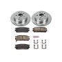 PowerStop KOE5558 OE Stock Replacement Low-Dust Ceramic Brake Pad and Rotor Kit