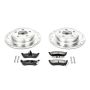 PowerStop K3020 Z23 Daily Driver Carbon-Fiber Ceramic Brake Pad and Drilled & Slotted Rotor Kit