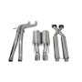 Corsa Performance 14451 2.5in. Cat-Back Dual Center Rear Exit with Single 4.0in. Polished Pro-Series Tip