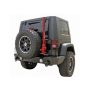 Rampage 88605 2007-2018 Jeep Wrangler(JK) Recovery Bumper Rear - Black