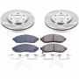 PowerStop KOE8324 OE Stock Replacement Low-Dust Ceramic Brake Pad and Rotor Kit