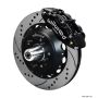 Wilwood 140-15911-D Narrow Superlite 6R Front Big Brake Kit 14.00in SRP Drilled and Slotted Rotor - Black