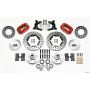 Wilwood 140-11022-DR Forged Dynalite Front Kit 11.00in Drilled Red 62-72 CDP A Body - 9in Drum