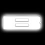 Oracle Lighting 3140-B-001 Universal Illuminated LED Letter Badges - Matte White Surface Finish - B
