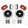 Wilwood 140-8754-DR Dynapro Radial Rear Kit 12.19in Drilled Red 2004-2006 Pontiac GTO