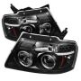 SPYDER 5010209 Projector Headlights - Version 2 - LED Halo - Black