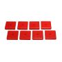 Energy Suspension Square Pad Set 2-1/16in Length x 2-1/16in Width x 3/8in Hole ID x 3/8in H-Black