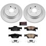 PowerStop CRK5950 Genuine Geomet Coated Rotor and Low-Dust Ceramic Brake Pad Kit