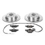 PowerStop K3002 Z23 Daily Driver Carbon-Fiber Ceramic Brake Pad and Drilled & Slotted Rotor Kit