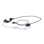 Rugged Radios PATROL-PACK-R1-HV PATROL Moto Kit - Ear Piece and Hand Mic With R1 (Safety Yellow) - Business Band Radio