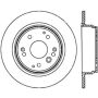 Stoptech 126.40061CSL Power Slot 04-08 Acura TL/TL-S / 03-09 Honda Element Rear Left Slotted CRYO Rotor