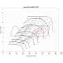 Forced Performance 2005066-0502010 Mitsubishi Evo 9 Black Turbo Journal Bearing Black Housing w/25PSI WG (D/S Only)