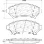 Stoptech 305.06990 Street Select Brake Pads