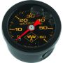 Bikers Choice 496459 0-60 PSI Oil Pressure Gauge Black Face Black Bezel Liquid Filled Universal Custom