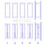 King Engine Bearings MB5532SI King Chevrolet 151/153 (Size STD) Main Bearing Set
